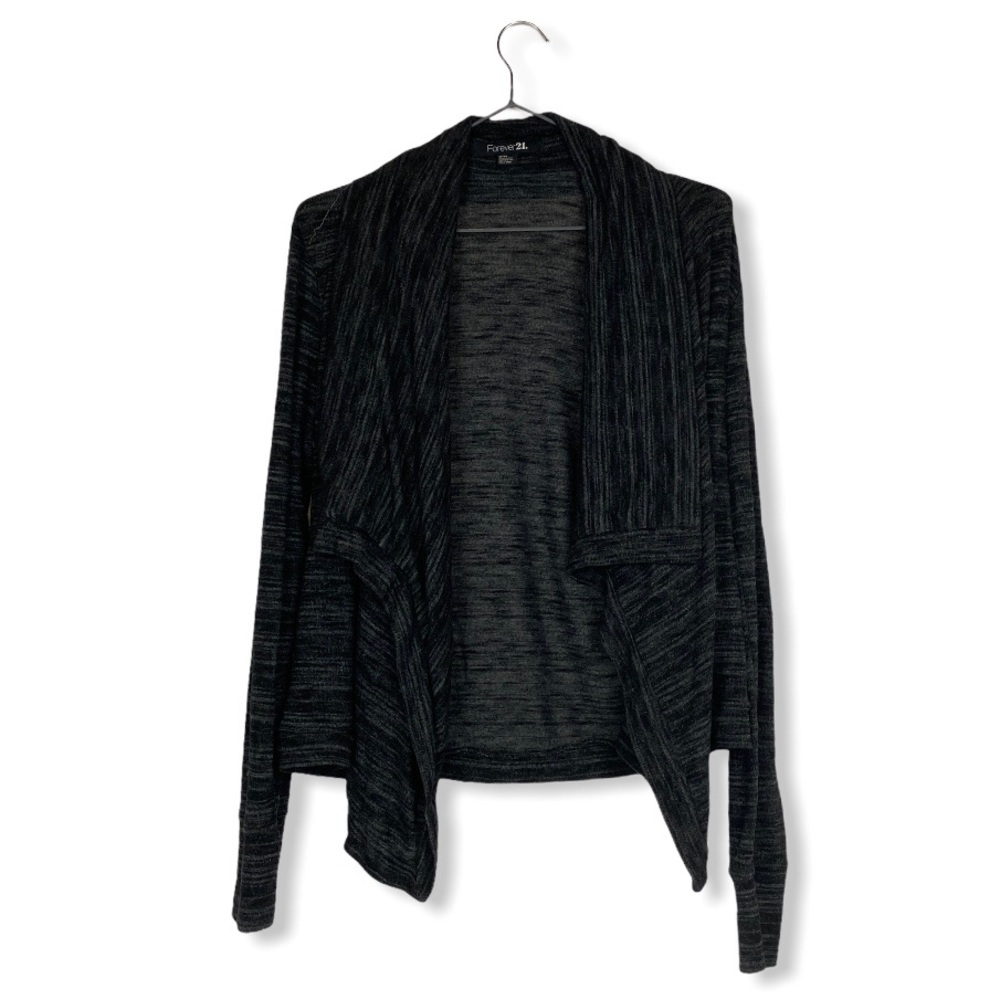 Gray Waterfall Cardigan